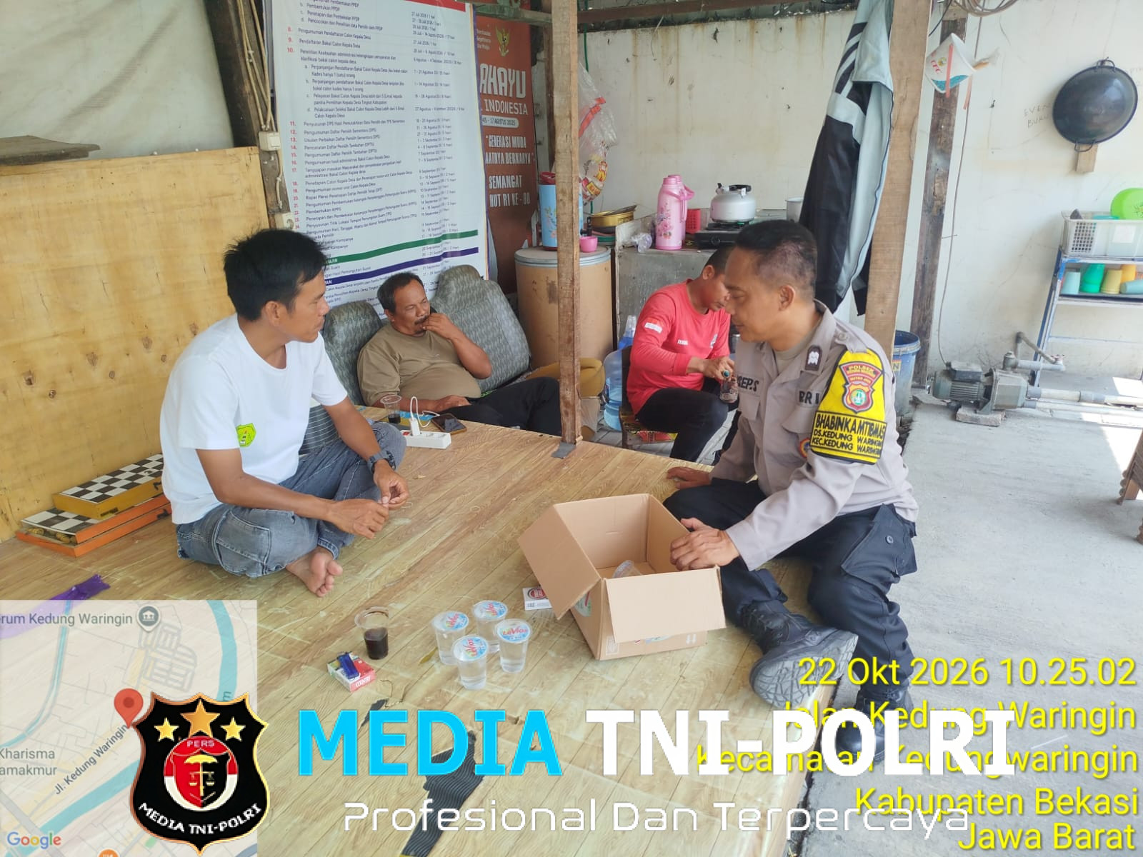 Bhabinkamtibmas Polsek Kedungwaringin Sambangi Warga, Ajak Aktifkan Siskamling dan Cegah Kejahatan serta Tawuran