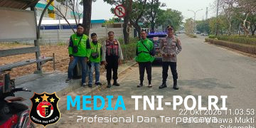 Polisi Bersama Masyarakat, Polsek Cikarang Pusat Gelar Patroli Biru Dialogis Bersama Pengemudi Ojol, Antisipasi Kejahatan 3C dan Tawuran