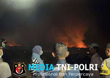 Respon Cepat Laporan 110, Kapolres Lampung Utara Turun Langsung Tangani Kebakaran Lahan di Abung Selatan, Api Berhasil Dipadamkan