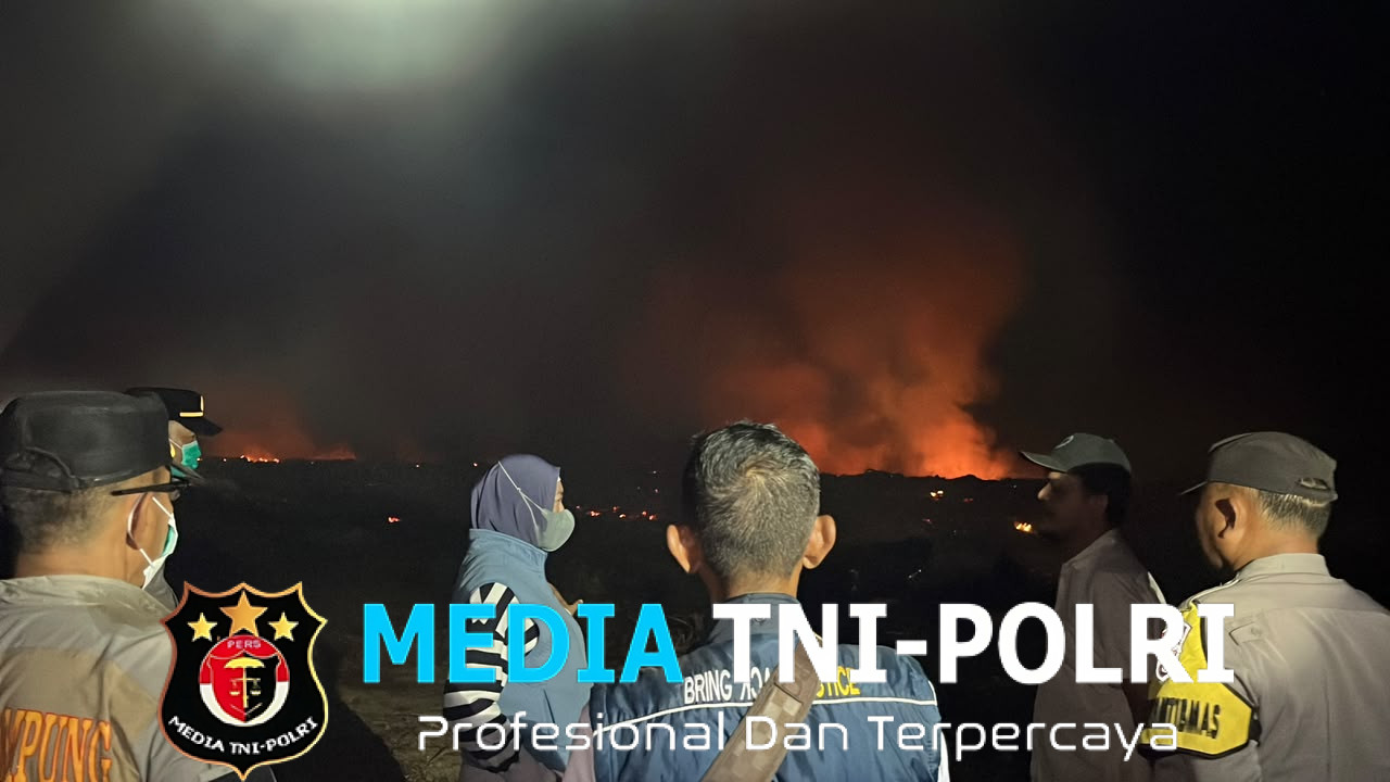 Respon Cepat Laporan 110, Kapolres Lampung Utara Turun Langsung Tangani Kebakaran Lahan di Abung Selatan, Api Berhasil Dipadamkan