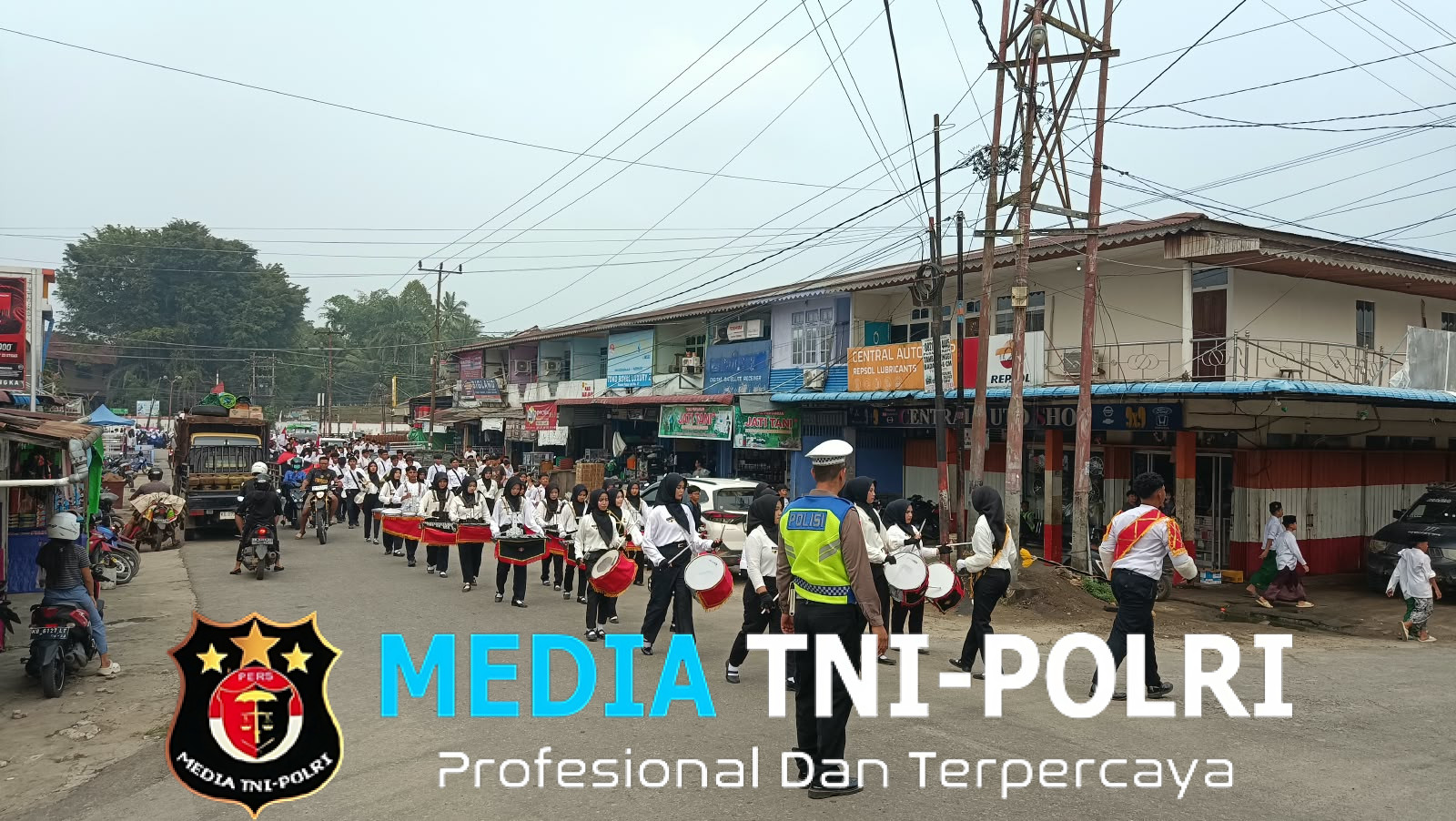 Polres Landak Amankan Jalur Pawai Hari Santri Nasional 2026, Pastikan Kegiatan Berjalan Lancar