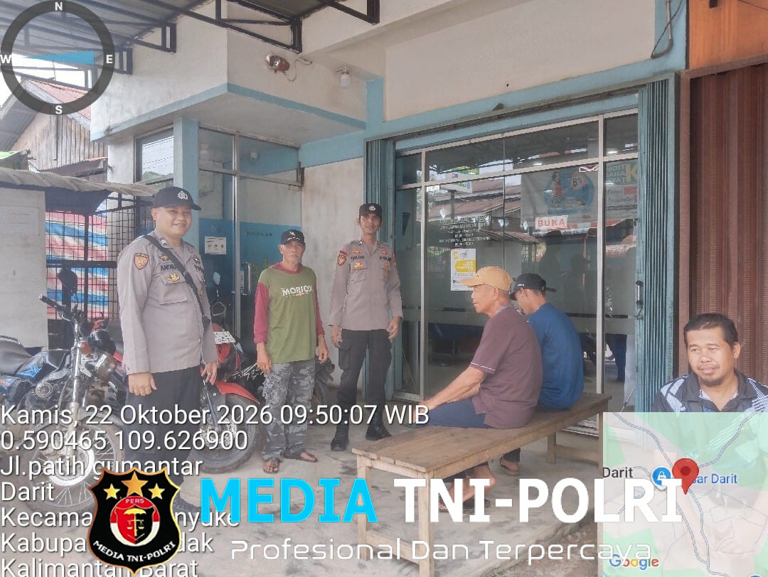 Gencar Laksanakan Patroli Siang Hari Samapta Polsek Menyuke Beri Imbauan Kamtibmas Kepada Warga