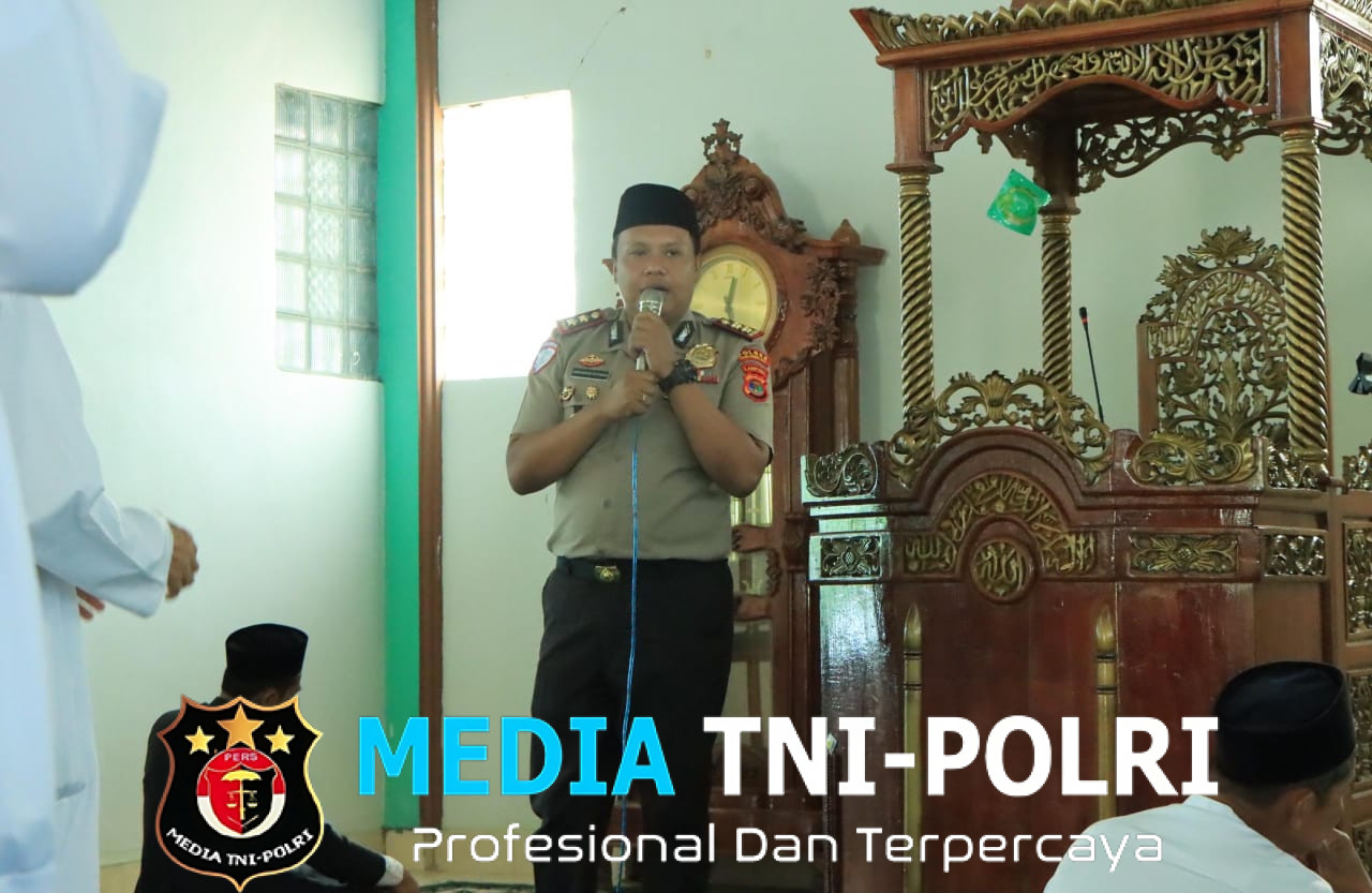 Kapolres Tulang Bawang Barat Gelar Jumling di Masjid Jami Nurul Huda Panaragan Jaya, Sampaikan Pesan Kamtibmas kepada Jamaah