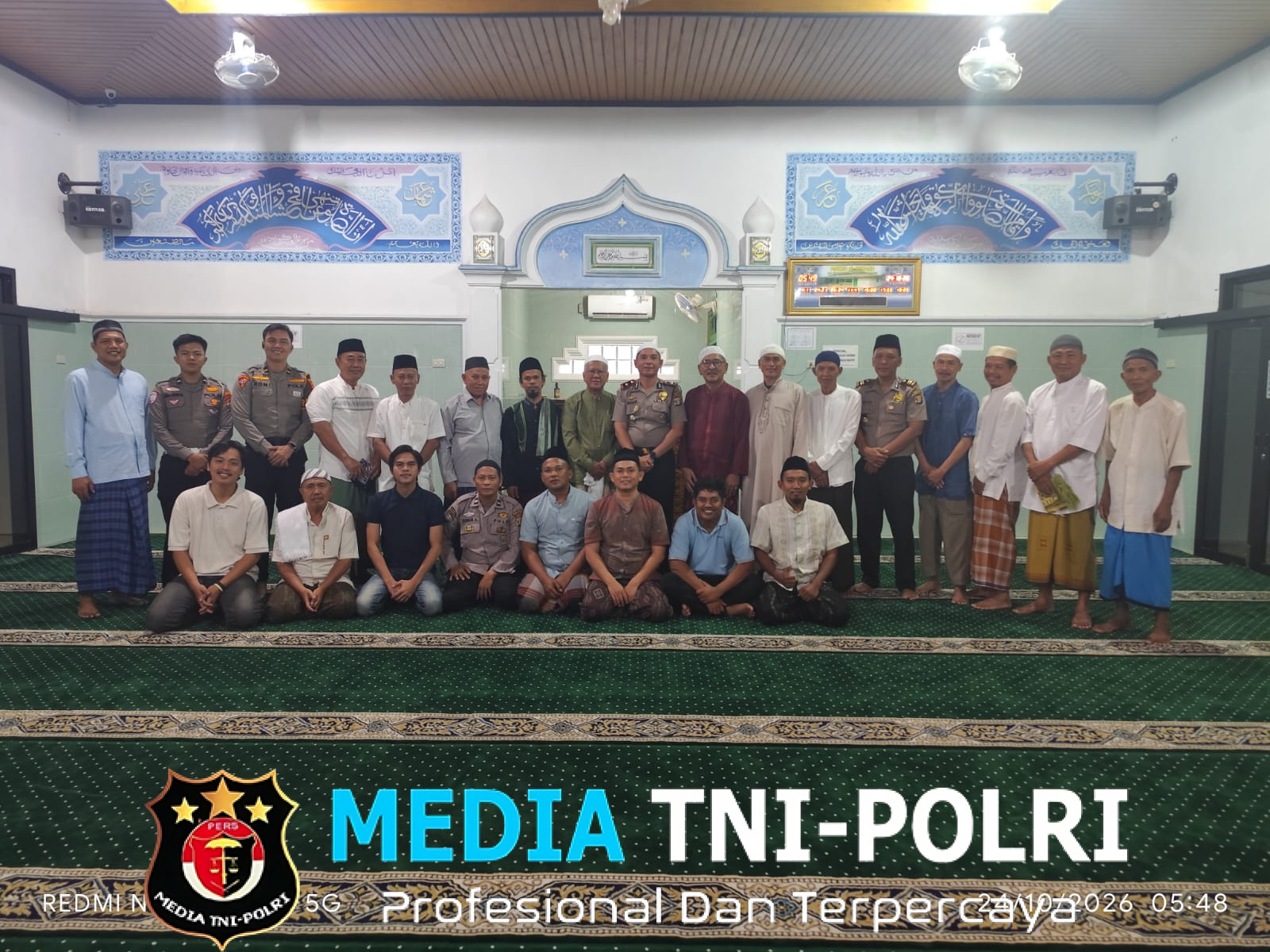 Serap Aspirasi Masyarakat, Wakapolres Lampung Utara Gelar Subuh Keliling di Masjid Al-Hikmah Stadion Sukung