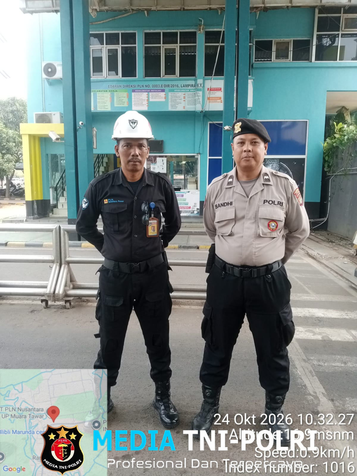 Sat Pamobvit Polres Metro Bekasi Laksanakan Pengamanan Objek Vital Nasional PLTGU Muara Tawar