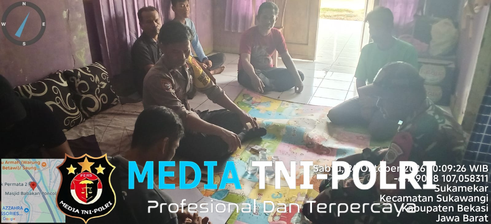 Problem Solving Humanis, Bhabinkamtibmas dan Babinsa Sukamekar Damaikan Perselisihan Warga
