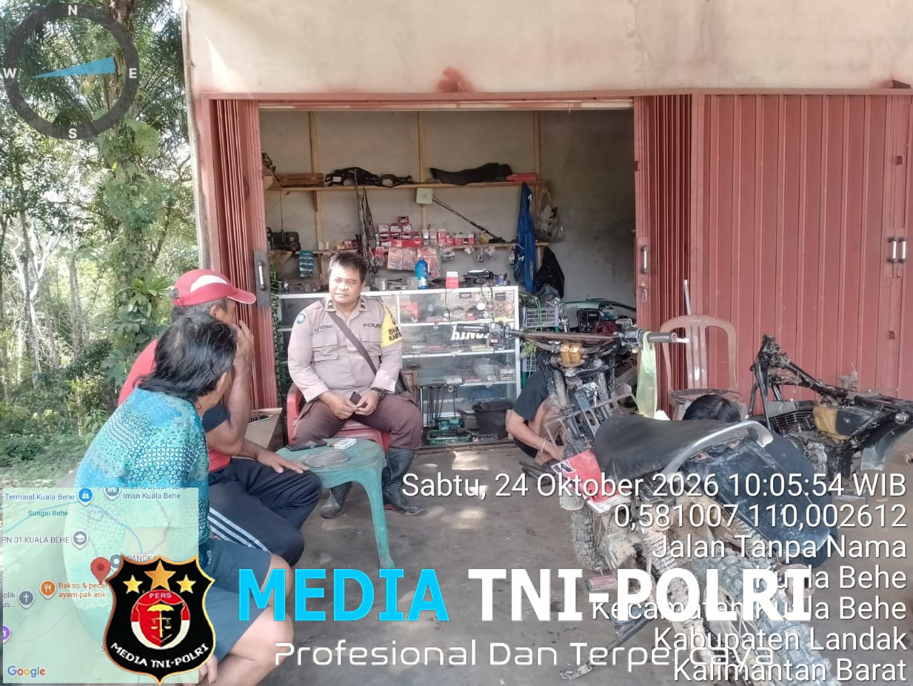 Pesan Penting Bhabinkamtibmas Kuala Behe Untuk Warga Jangan Kasih Celah Kejahatan!