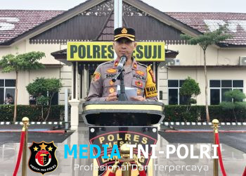 Jajaran Polres Mesuji Laksanakan Apel Gelar Pasukan Operasi Patuh Krakatau 2026