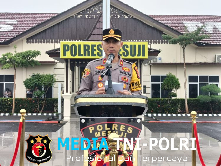 Jajaran Polres Mesuji Laksanakan Apel Gelar Pasukan Operasi Patuh Krakatau 2026