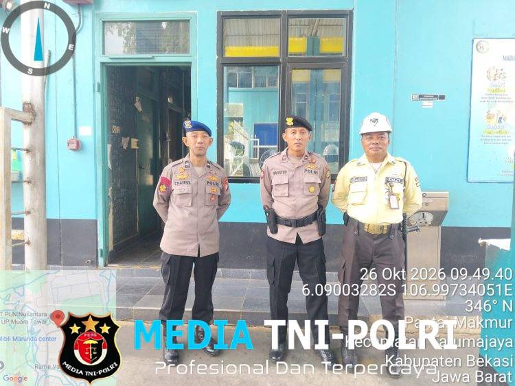 Jaga Keamanan Pasokan Listrik, Sat Pamobvit Polres Metro Bekasi Laksanakan Pengamanan PLTGU Muara Tawar
