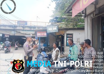 Ops Patuh Jaya 2026 Dimulai, Polsek Kedungwaringin Edukasi Pengemudi Ojek tentang Keselamatan dan Tertib Berlalu Lintas