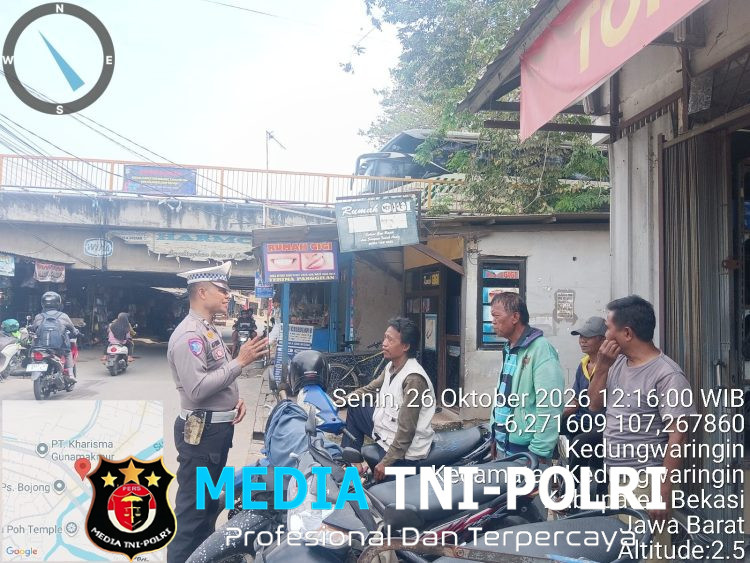 Ops Patuh Jaya 2026 Dimulai, Polsek Kedungwaringin Edukasi Pengemudi Ojek tentang Keselamatan dan Tertib Berlalu Lintas