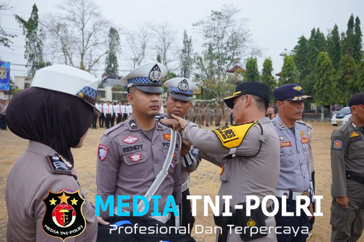 Wujudkan Lalu Lintas yang Tertib, Polres Lampung Utara Gelar Apel Pasukan Operasi Patuh Krakatau 2026