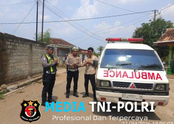 Polres Lampung Utara Kawal Jenazah Warga, Wujud Pelayanan Humanis dalam Operasi Patuh Krakatau 2026