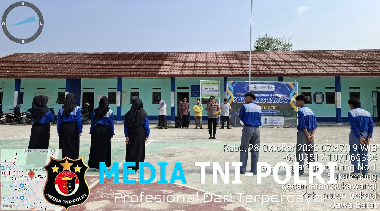 Edukasi Pelajar Sukawangi, Personel Polsek Tambelang Gelar Program Polisi Peduli Pendidikan di SMK Tunas Bangsa