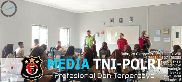 Motivasi Semangat Belajar Pelajar Teknik, Personel Kepolisian Hadir dalam Program Polisi Pendamping Kelas di SMK Merah Putih