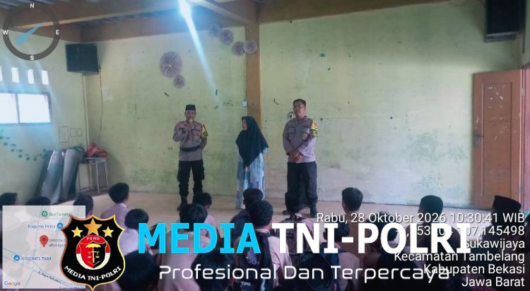 Bina Karakter Pelajar, Kapolsek Tambelang Pimpin Kegiatan Polisi Peduli Pendidikan di MA Al-Hidayah Sukawijaya