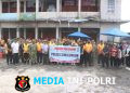 Green Policing Polres Simalungun Kapolres, TNI dan Pemkab Bergotong Royong Bersihkan Pasar Pematang Raya