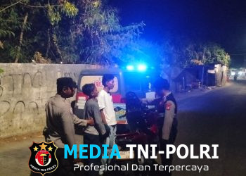 Jaga Kondusifitas Wilayah, Polsek Muaragembong Gelar Operasi Kejahatan Jalanan dan Patroli Dini Hari