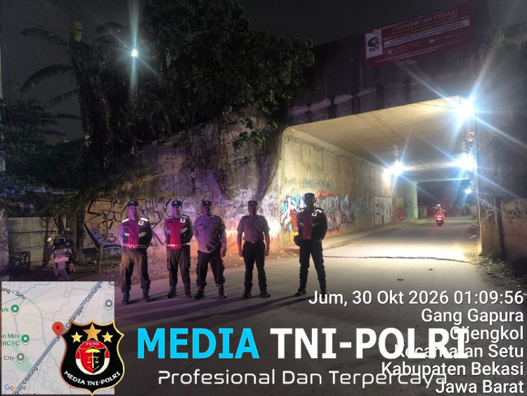 Ciptakan Kondusivitas Dini Hari, Polsek Setu Intensifkan Patroli Biru dan Strong Point di Titik Rawan