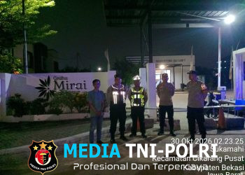 Ciptakan Kondusivitas Dini Hari, Polsek Cikarang Pusat Gelar Patroli Biru dan Sambangi Perumahan Graha Mirai Deltamas
